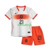 Fußballtrikots Niederlande Frenkie de Jong 21 Kinder Auswärts Trikotsatz WM 2026